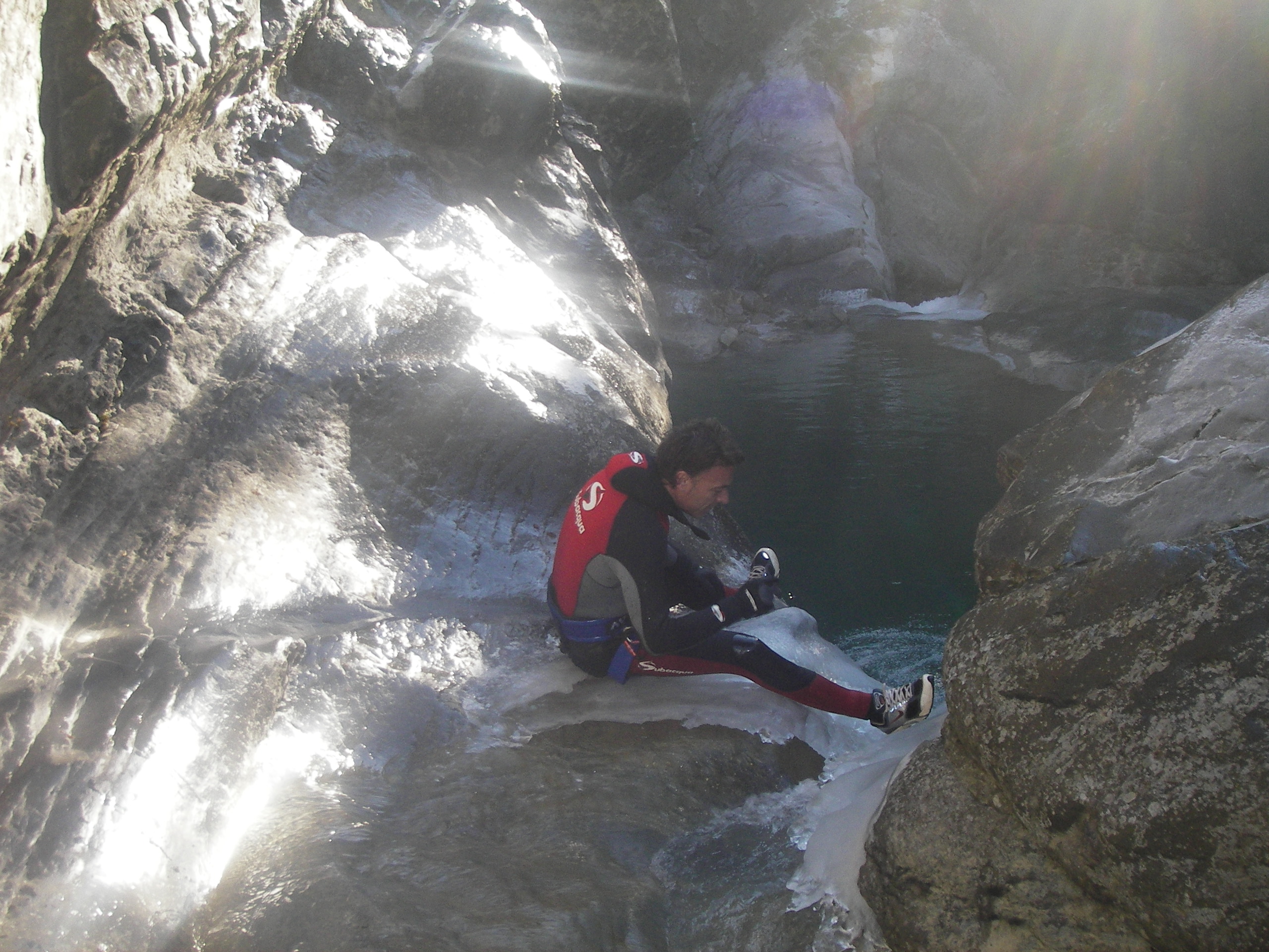 Entrada al barranco Gloces (Huesca)