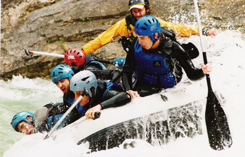 Descenso en rafting en la Sierra de Guara