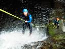 Otro descenso en rápel en las Gorgas del Llech