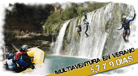 Vacaciones multiaventura de verano en Aragón.