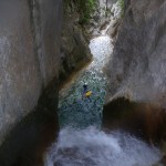 Salto en el barranco de Otín