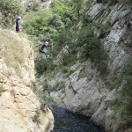 Salto en el Barranco del Llech